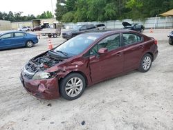 Salvage cars for sale at Knightdale, NC auction: 2012 Honda Civic EX