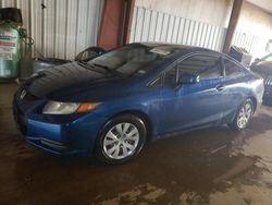 Salvage cars for sale at Longview, TX auction: 2012 Honda Civic LX