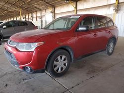 Mitsubishi salvage cars for sale: 2015 Mitsubishi Outlander ES