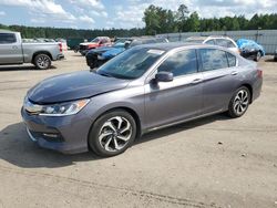 Salvage cars for sale at Harleyville, SC auction: 2016 Honda Accord EXL