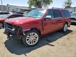 Ford Expedition salvage cars for sale: 2017 Ford Expedition EL XLT