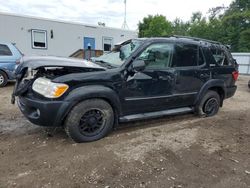 Salvage cars for sale from Copart Lyman, ME: 2005 Toyota Sequoia Limited