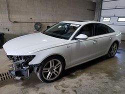 Salvage cars for sale at Blaine, MN auction: 2015 Audi A6 Premium Plus