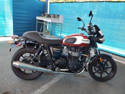 Salvage motorcycles for sale at San Martin, CA auction: 2015 Triumph Bonneville