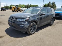 Land Rover salvage cars for sale: 2016 Land Rover Discovery Sport HSE