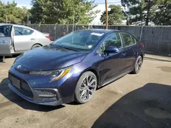 Toyota salvage cars for sale: 2020 Toyota Corolla SE