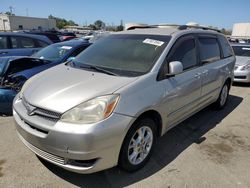 Salvage cars for sale at Martinez, CA auction: 2004 Toyota Sienna XLE