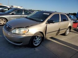 Salvage cars for sale at Grand Prairie, TX auction: 2006 Toyota Corolla CE