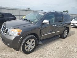 Salvage cars for sale at Kansas City, KS auction: 2010 Nissan Armada Platinum