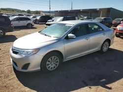 Salvage cars for sale at Colorado Springs, CO auction: 2012 Toyota Camry Base