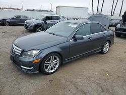 Salvage cars for sale from Copart Van Nuys, CA: 2013 Mercedes-Benz C 300 4matic