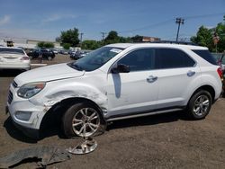 Salvage cars for sale at New Britain, CT auction: 2016 Chevrolet Equinox LT