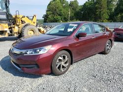 Salvage cars for sale from Copart Concord, NC: 2017 Honda Accord LX