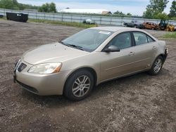 Salvage cars for sale at Columbia Station, OH auction: 2006 Pontiac G6 SE1