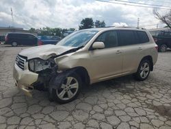 Toyota Highlander salvage cars for sale: 2008 Toyota Highlander Limited