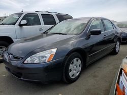 Salvage cars for sale from Copart Martinez, CA: 2005 Honda Accord LX