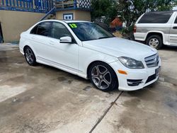 Mercedes-Benz salvage cars for sale: 2013 Mercedes-Benz C 300 4matic