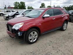 Salvage cars for sale at Lansing, MI auction: 2014 Chevrolet Equinox LTZ