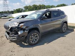 Jeep salvage cars for sale: 2022 Jeep Cherokee Trailhawk