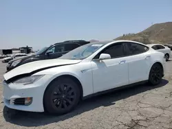 Salvage cars for sale at Colton, CA auction: 2013 Tesla Model S