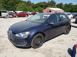 Salvage cars for sale at Mendon, MA auction: 2016 Volkswagen Golf S/SE