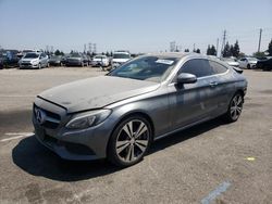Salvage cars for sale from Copart Rancho Cucamonga, CA: 2017 Mercedes-Benz C300
