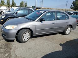 Salvage cars for sale from Copart Rancho Cucamonga, CA: 2005 Honda Civic LX