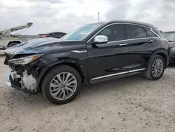 Salvage cars for sale from Copart Houston, TX: 2023 Infiniti QX50 Luxe