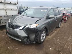 Salvage cars for sale from Copart Elgin, IL: 2014 Toyota Sienna LE