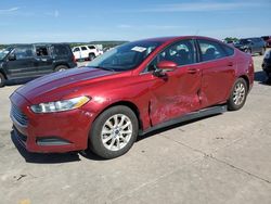 Salvage cars for sale at Grand Prairie, TX auction: 2016 Ford Fusion S