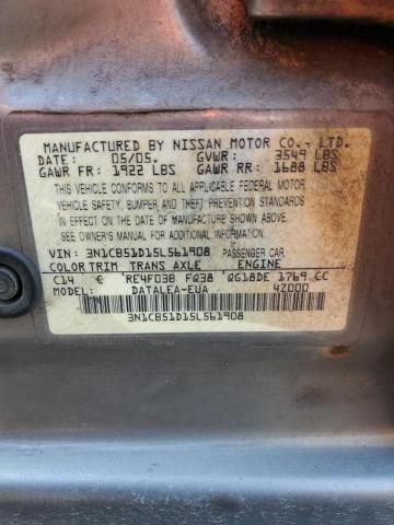 2005 Nissan Sentra 1.8