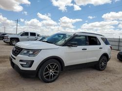 Ford salvage cars for sale: 2017 Ford Explorer Sport