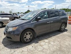 Salvage cars for sale from Copart Indianapolis, IN: 2012 Honda Odyssey EXL