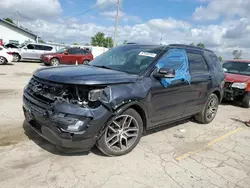 Salvage cars for sale at Pekin, IL auction: 2017 Ford Explorer Sport