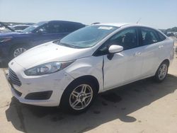 Salvage cars for sale at Grand Prairie, TX auction: 2017 Ford Fiesta SE