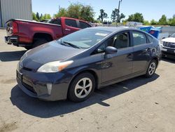 Salvage cars for sale at Woodburn, OR auction: 2013 Toyota Prius