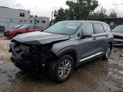 Salvage cars for sale at Opa Locka, FL auction: 2019 Hyundai Santa FE SE