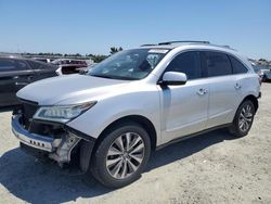 Salvage cars for sale at Antelope, CA auction: 2015 Acura MDX Technology