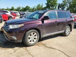 Toyota salvage cars for sale: 2013 Toyota Highlander Base