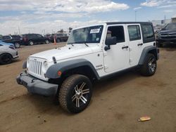Salvage cars for sale at Brighton, CO auction: 2013 Jeep Wrangler Unlimited Sport