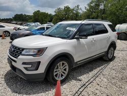 Salvage cars for sale at Houston, TX auction: 2017 Ford Explorer XLT