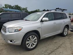 Salvage cars for sale from Copart Spartanburg, SC: 2010 Toyota Highlander Hybrid Limited