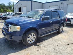 Salvage cars for sale at Savannah, GA auction: 2008 Ford Expedition XLT