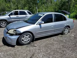 Salvage cars for sale at Cookstown, ON auction: 2001 Honda Civic LX