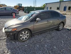 Salvage cars for sale at Barberton, OH auction: 2008 Honda Civic LX