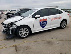 Toyota salvage cars for sale: 2020 Toyota Corolla LE