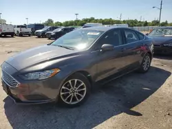 Salvage cars for sale at Indianapolis, IN auction: 2017 Ford Fusion SE