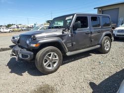 Jeep Wrangler salvage cars for sale: 2018 Jeep Wrangler Unlimited Sahara