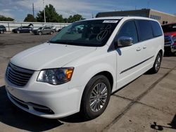 Salvage cars for sale at Littleton, CO auction: 2014 Chrysler Town & Country Touring L