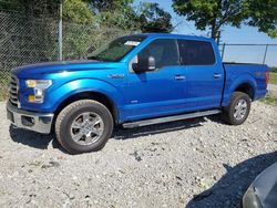 Salvage cars for sale from Copart Cicero, IN: 2015 Ford F150 Supercrew